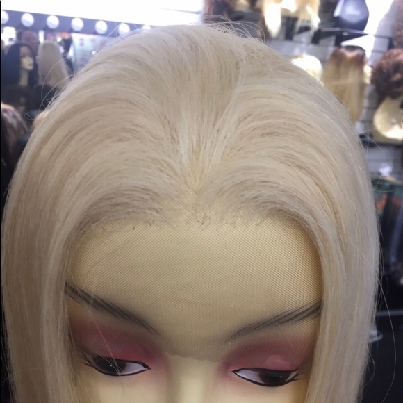 Blonde Long Sleek Wig Realistic Looking Freepart main image 4